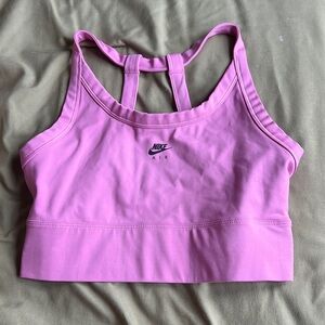 Pink nike sports bra
